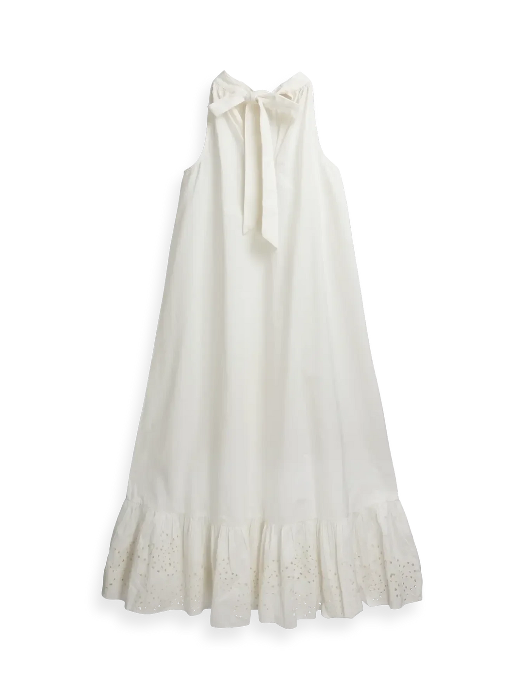 YAS - Yaskerstin Ankle Halterneck Dress - 5134339 Star White W. Pristine Emb Kjoler 