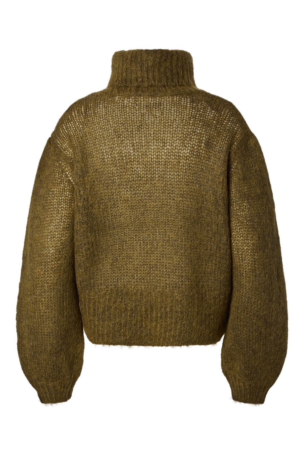 YAS - Yaslambu Ls Mohair Blend Knit Pullover S - 5118631 Fir Green Melange