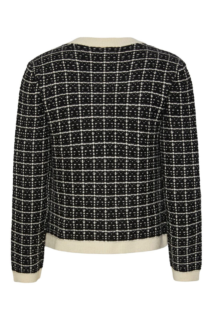 YAS - Yaslivia Ls Short Knit Cardigan - 4437256 Black Birch