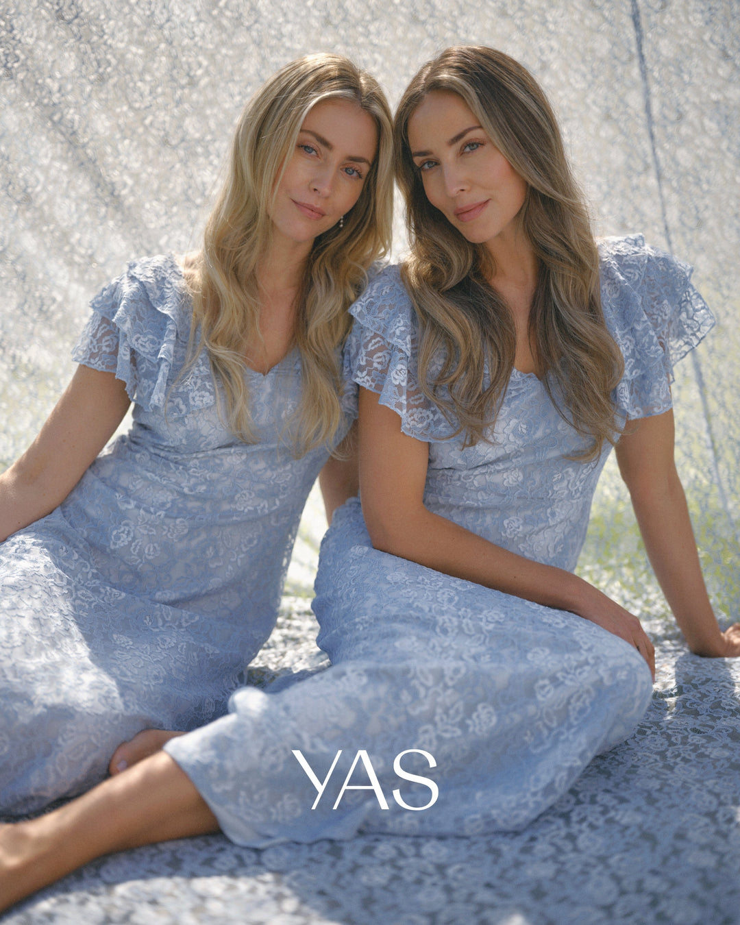 YAS - Yaslovisa Ss Ankle Lace Dress - 5132282 Skyway Kjoler 