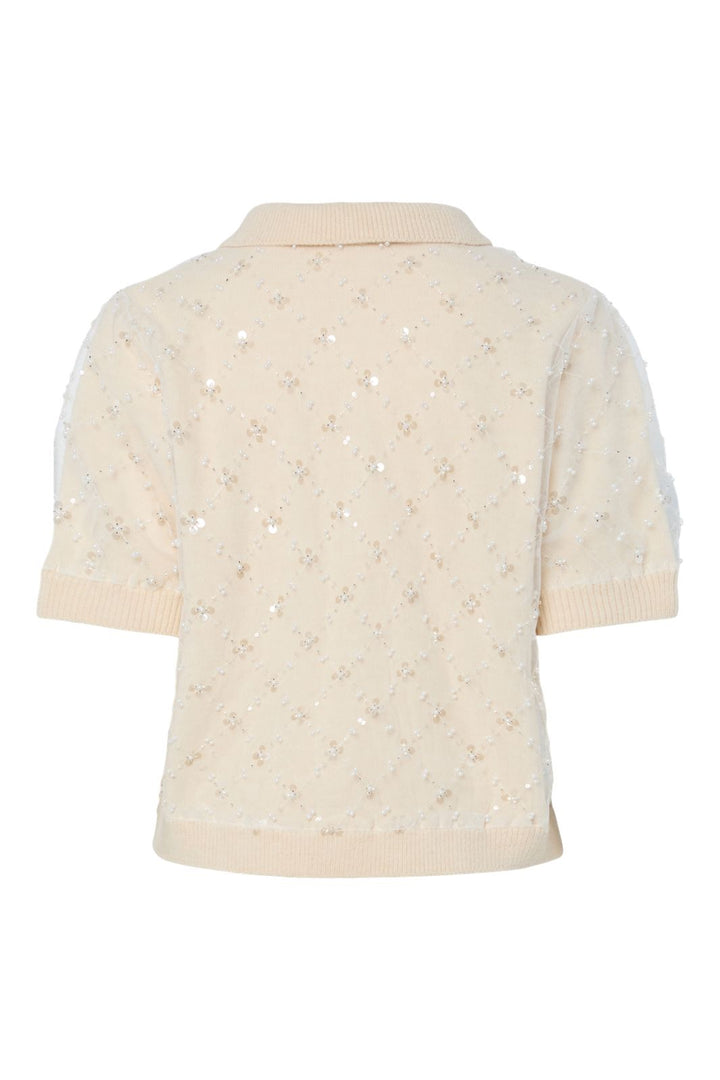 Y.A.S - Yasmerilla Ss Knit Cardigan - 4892503 Birch