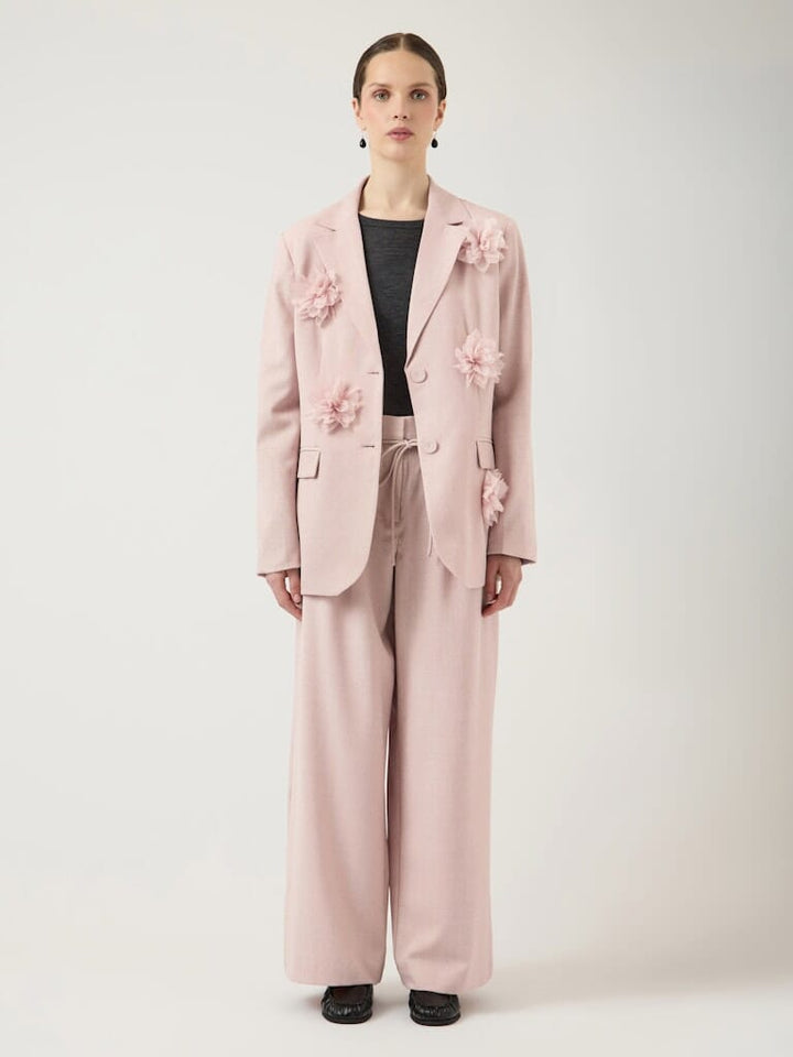 YAS - Yasmimi Ls Flower Blazer - 5014905 Rose Smoke Blazere 