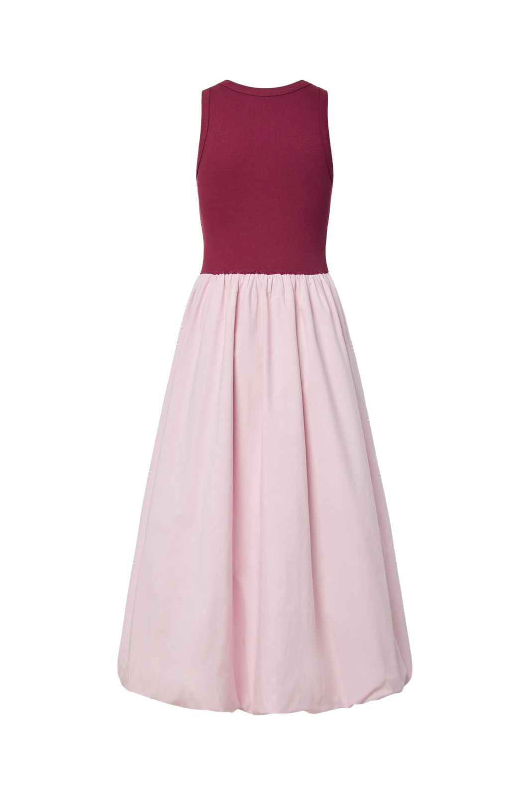 YAS - Yasmiri Sl Bubble Hem Long Dress - 4978344 Rhododendron W. Pink Lady