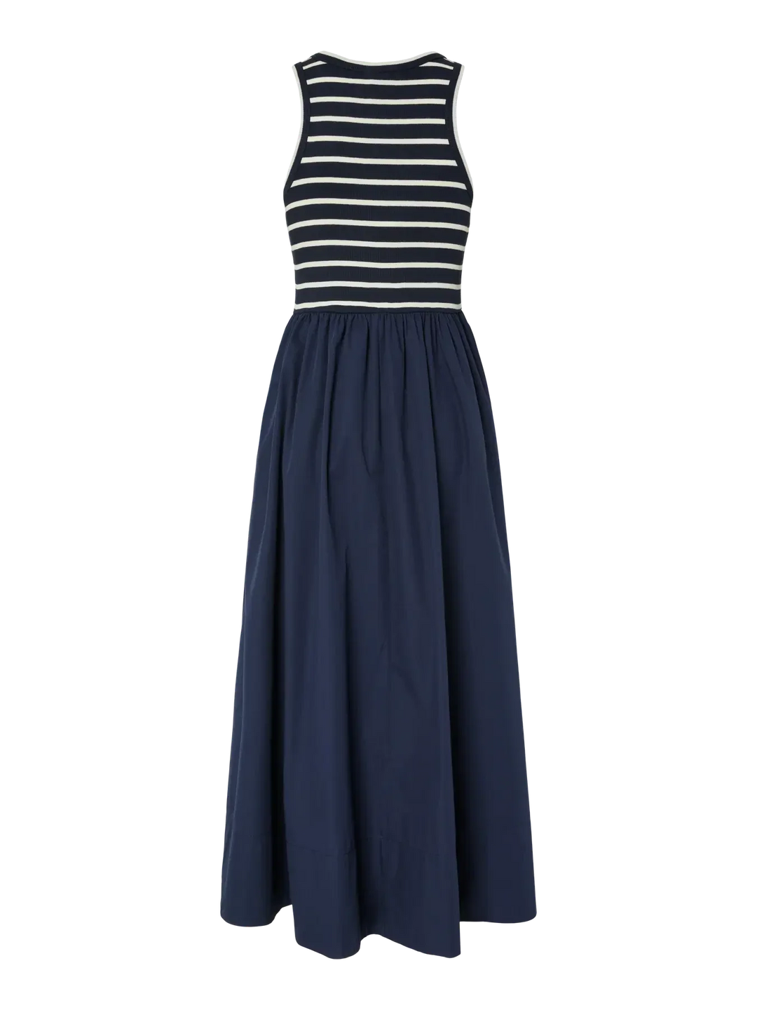 Y.A.S - Yasmiri Sl Long Dress - 5001028 Navy Blazer Jersey White Stripes Kjoler 