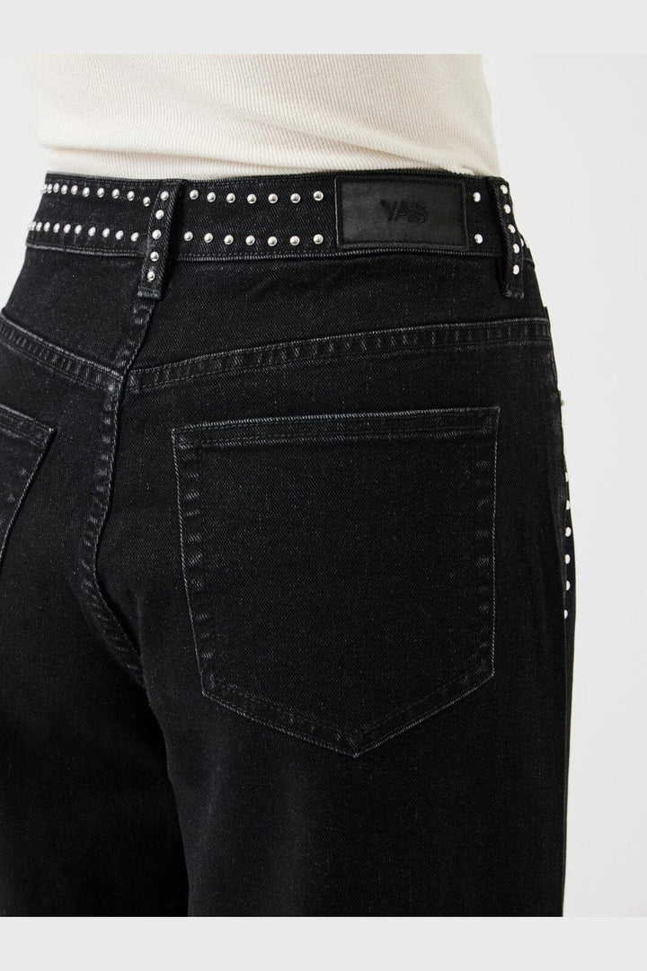 Y.A.S - Yasnoelle Studded Jeans - 4931525 Dark Grey Denim