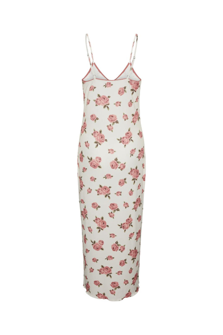 Y.A.S - Yasreece Strap Long Dress - 4613965 Birch Pink Flower Print