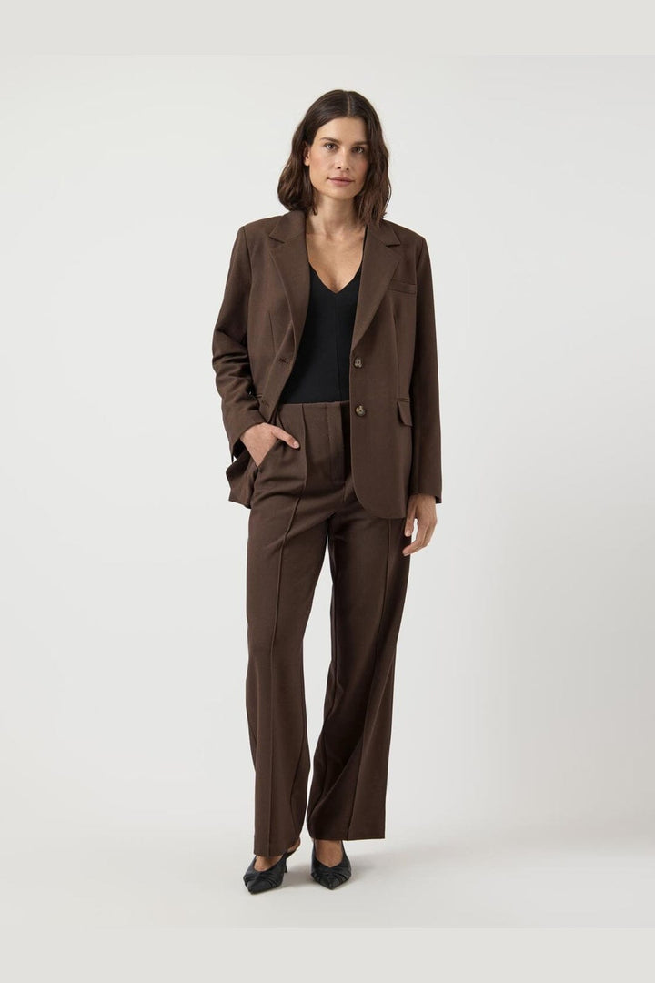 YAS - Yasreemaj Ls Blazer - 4961528 Chocolate Brown