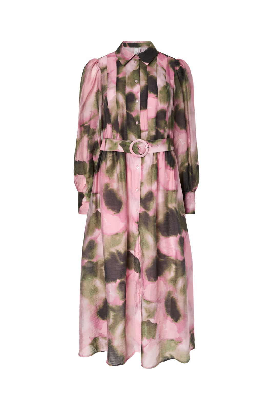 YAS - Yasrinaro Ls Long Shirt Dress - 4994253 Almond Blossom Rinaro Print