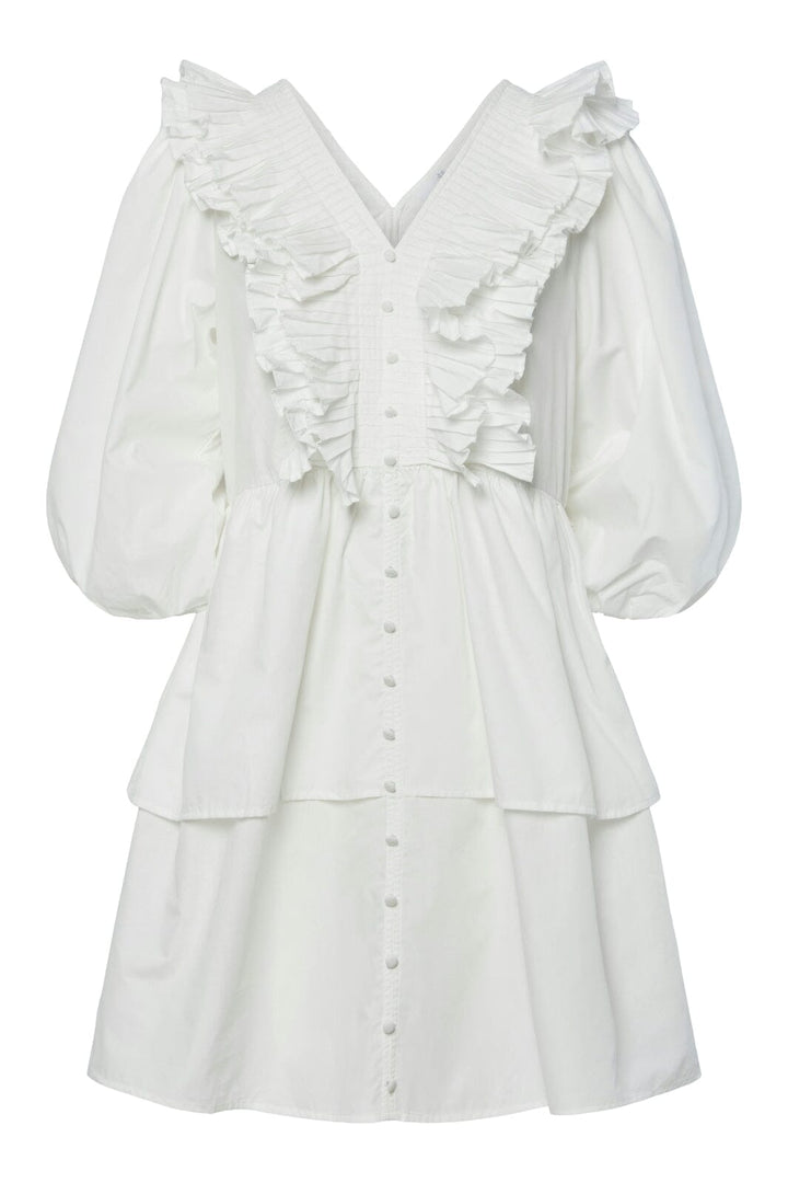 Y.A.S - Yasruna 3/4 Ruffle Dress - 4881765 Star White