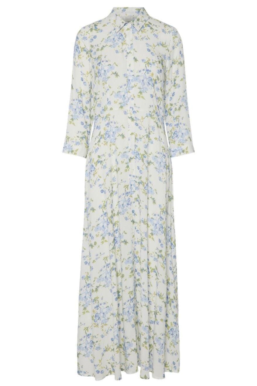 YAS - Yassavanna Long Shirt Dress - 4745084 Star White Sumelli Kjoler 