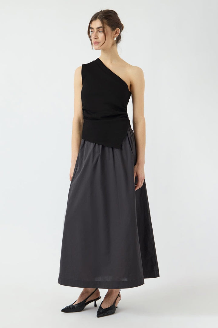 Y.A.S - Yasvenice One Shoulder Top - 4763674 Black