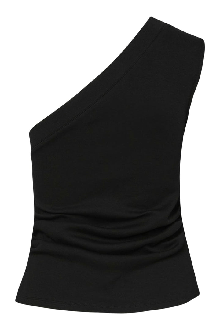 Y.A.S - Yasvenice One Shoulder Top - 4763674 Black