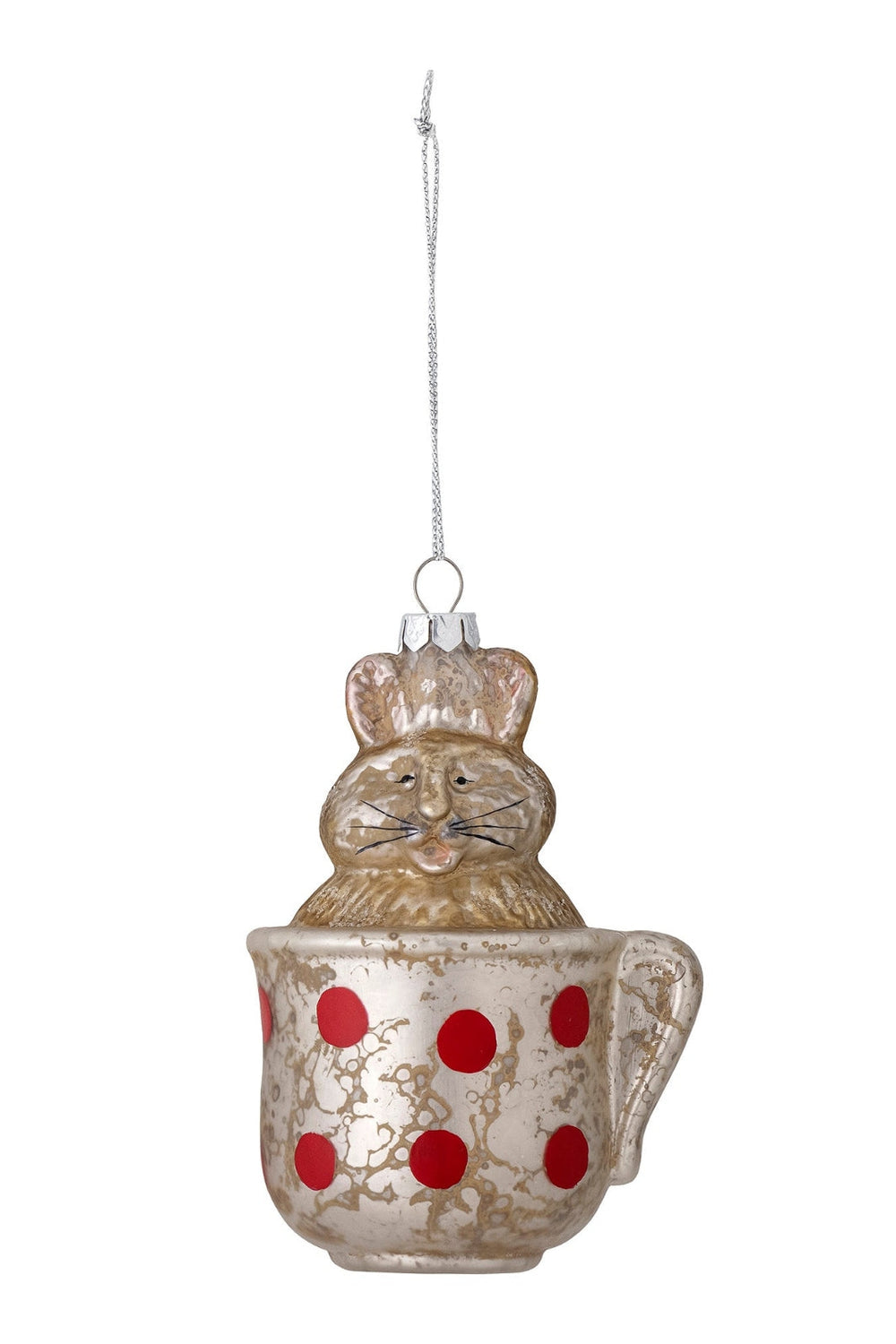 Bloomingville - Reva Ornament, Guld, Glas - Gold Dekoration 