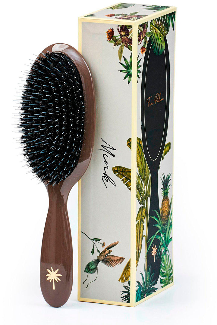 Fan Palm - Hair Brush Medium - Mink Hårbørster 